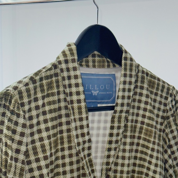 Lillou The Blair Green Plaid Mini Dress - Picture 3 of 6